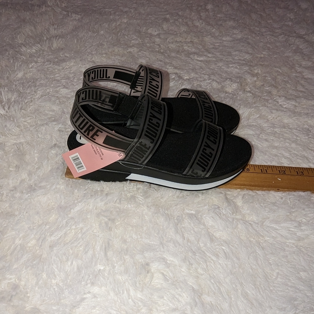 Nwt Juicy couture black lMANY sandals - Picture 8 of 13
